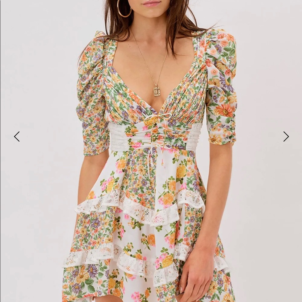 For Love And Lemons Rosalyn Mini Dress